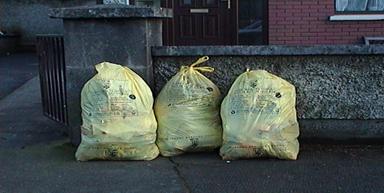 Old system whereby all refuse was collected for a standard charge